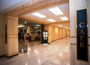 Capitol Cafe Signage as Seen Walking Toward Capitol Tower from Judicial Wing