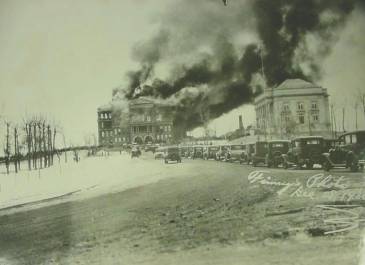 First Capitol Building Burning-Dec. 28, 1930.