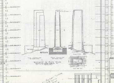 Original Capitol Blueprints-Monument designed to be marble w/granite base 50' high.