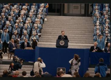 President Bush Dedicates Centennial Grove-Close Up