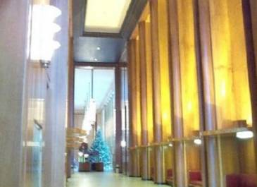 Legislative Hall-Dark columns are East Indian rosewood; light panels above seating curly maple.