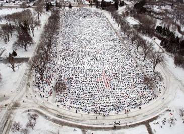 Snow Angels-Feb. 17, 2007, Guinness Book of World Records, 8,962 people.