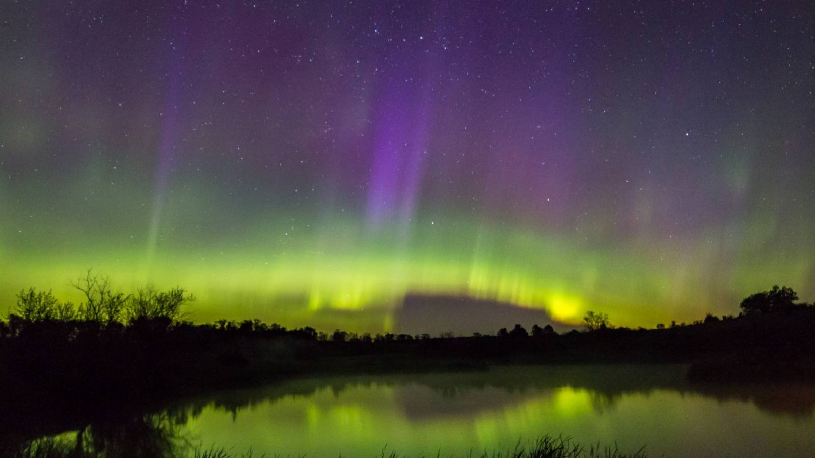 Northern Lights at Sweet Briar Lake