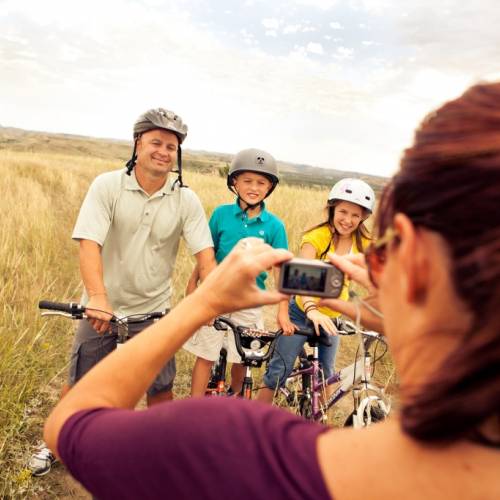 Family Biking in the Summer