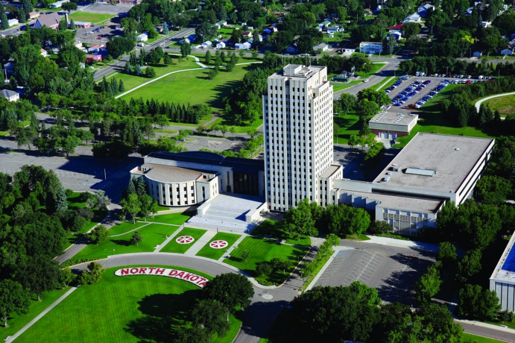 Arial view of capitol complex