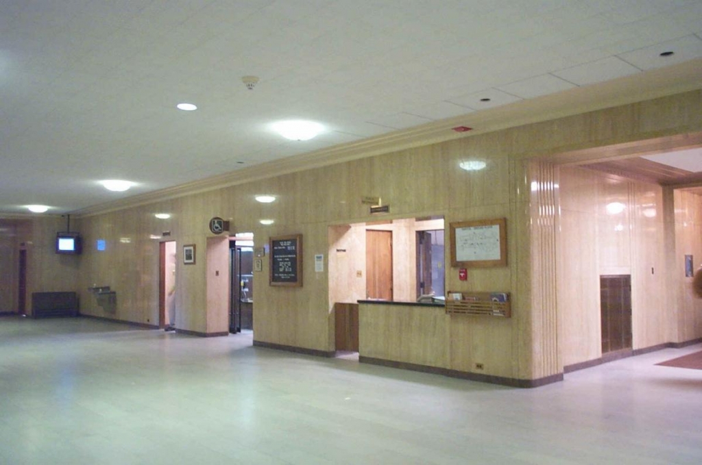 information desk on the ND State Capitol building ground floor