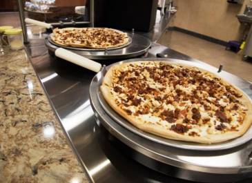Pizzas on Display-Who doesn't like pizza?