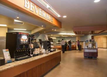 Beverage Station-Everything from bottled water, to iced tea, juices and soda.