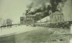original capitol building burning