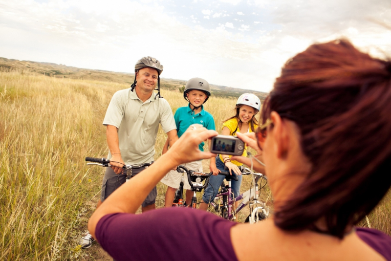 Family Biking in the Summer